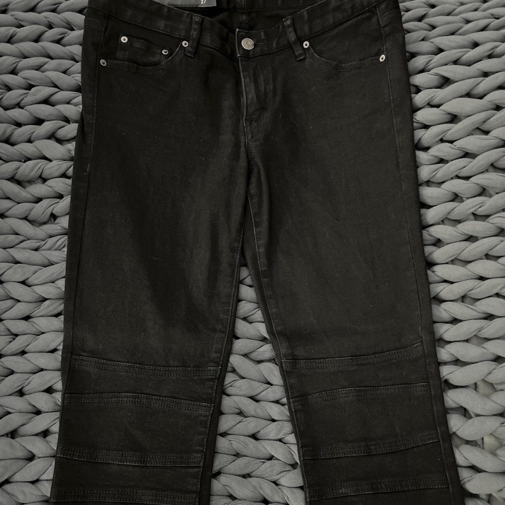 Armani Exchange Black Moto Super Skinny Women’s Jeans size 27 - NEW without TAGS